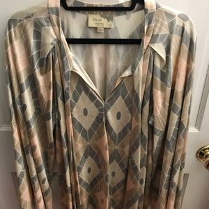 Elizabeth and James flowy silk top